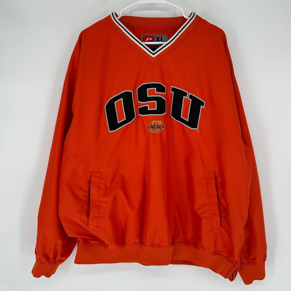 Vintage ProLine Oklahoma State University OSU Windbreaker Pullover Orange XL